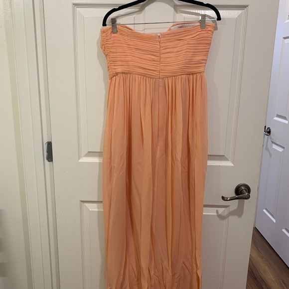 Donna Morgan Bridesmaid Stephanie Strapless Gown - Picture 5 of 5